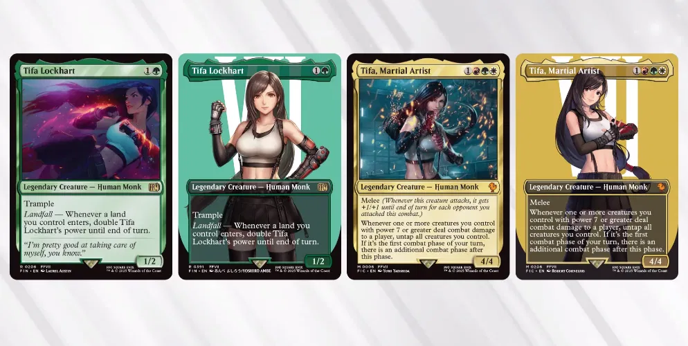Cartas de Tifa Final Fantasy