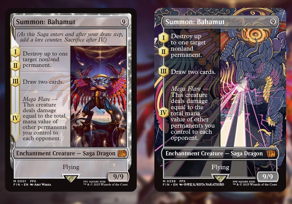 Carta de Bahamut Final Fantasy